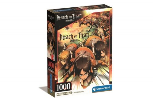 Clementoni - Attack on Titan puzzle 1000 db-os