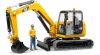 Bruder - Caterpillar mini excavator munkással