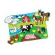 Melissa & Doug Fa Készségfejlesztő játék - Puzzle fogantyúval - Farm állatai