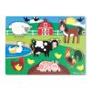 Melissa & Doug Fa Készségfejlesztő játék - Puzzle fogantyúval - Farm állatai