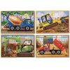 Melissa & Doug Fa Készségfejlesztő játék - Puzzle dobozban - Építkezés