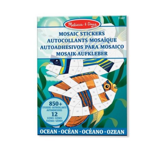 Melissa & Doug Kreatív játék - Mozaik matrica füzet - Óceán