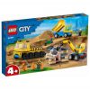 LEGO City: 60391 Építőipari teherautók és bontógolyós daru