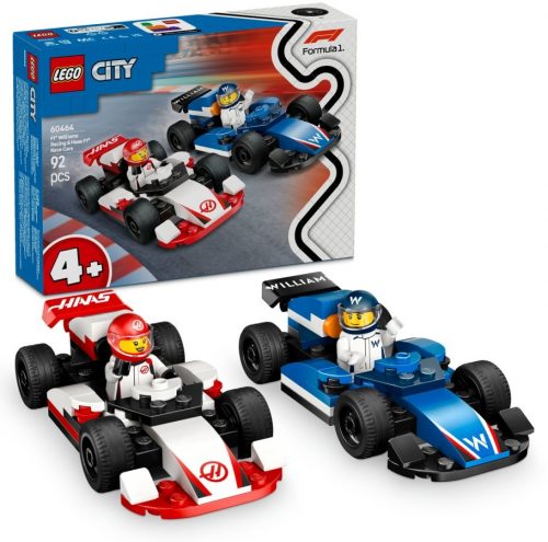 LEGO® City: 60464 F1®-es Williams Racing és Haas F1® versenyautók