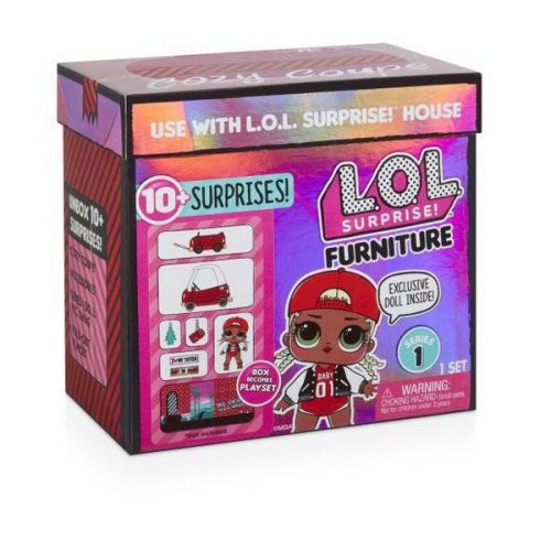 LOL Suprise Furniture játékszett, babával és bútorokkal - Cozy Coupe