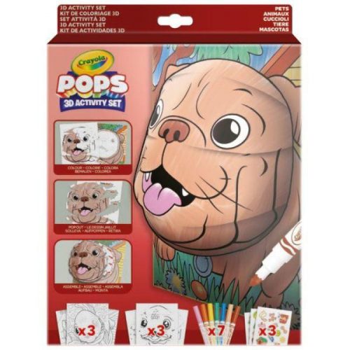 Crayola - POPs 3D foglalkoztató – Kisállatok