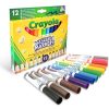 Crayola Kimosható, tompahegyű filctoll készlet, 12 db-os