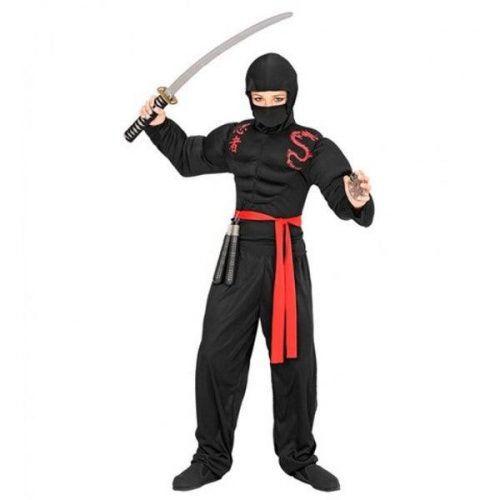 Szuper ninja jelmez 140-es méret