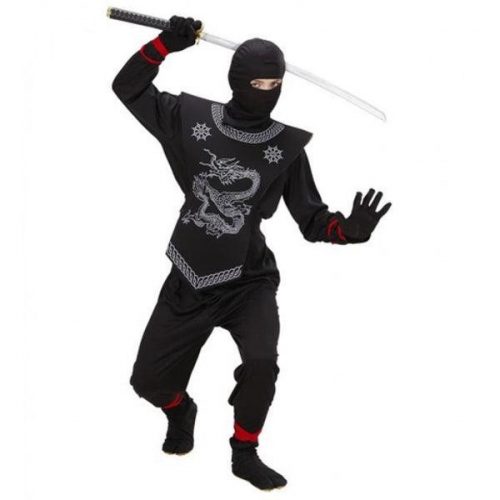 Fekete ninja jelmez - 140-es