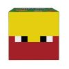 Minecraft Mob head minis - Blaze-Őrláng