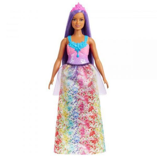 Barbie Dreamtopia - Lila hajú hercegnő baba