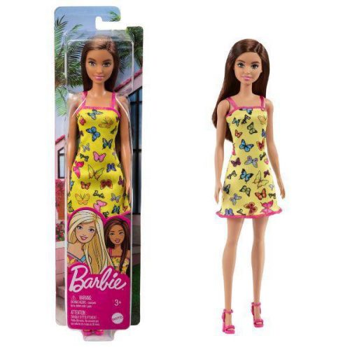 Chic Barbie pillangós sárga ruhában