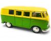 Fém kisautó 1:32-es méretarány - Volkswagen T1 Transporter (zöld-sárga)