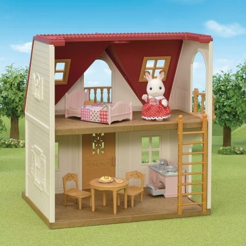 Sylvanian - Piros tetős kezdőház szett