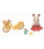 Sylvanian Families Csoki nyuszi biciklivel