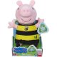 Peppa malac - Peppa plüss méhecskés ruhában - 20 cm-es