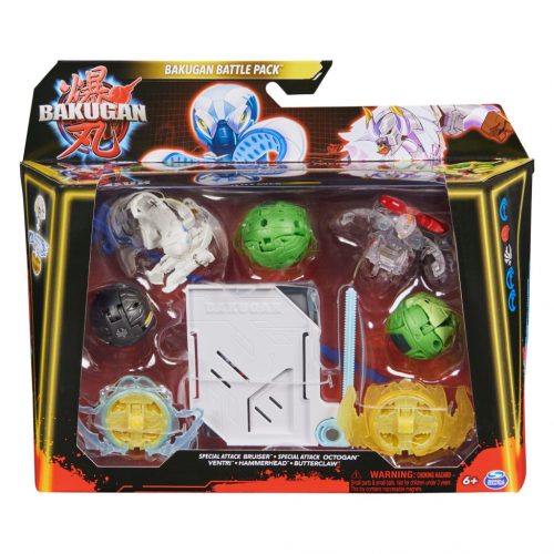 Bakugan Battle Pack - Special Attack Bruiser és Octogan, Ventri, Hammerhead, Butterclaw