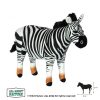 Wild Planet Zebra plüss, 30 cm-es