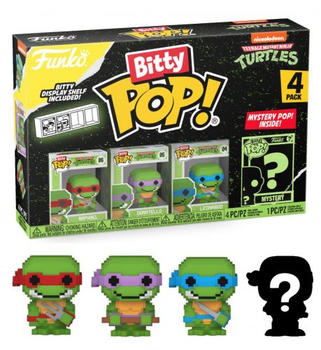 Funko Bitty POP! Tini Nindzsa Teknőcök - 8 bit, 4 db-os figura szett