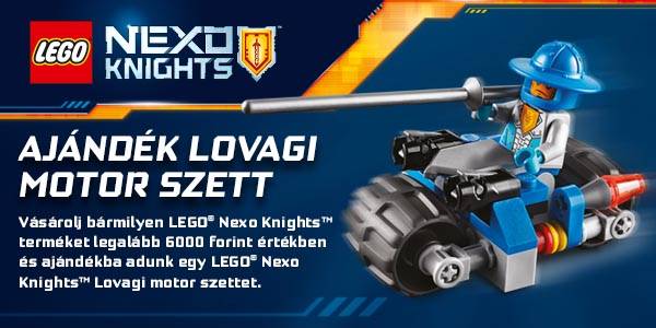 Szeretnél te is egy szuper LEGO Nexo Knights Lovagi motor szettet ajándékba?