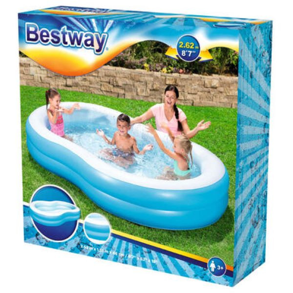Bestway - Lagoon családi medence 262 x 157 x 46 cm termék 2. képe