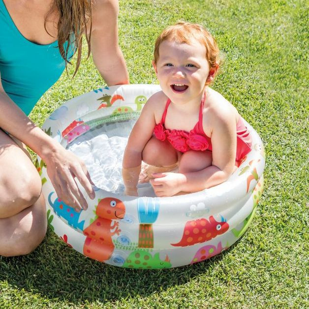 Intex - Dínós 3 gyűrűs pancsoló baba medence termék 2. képe