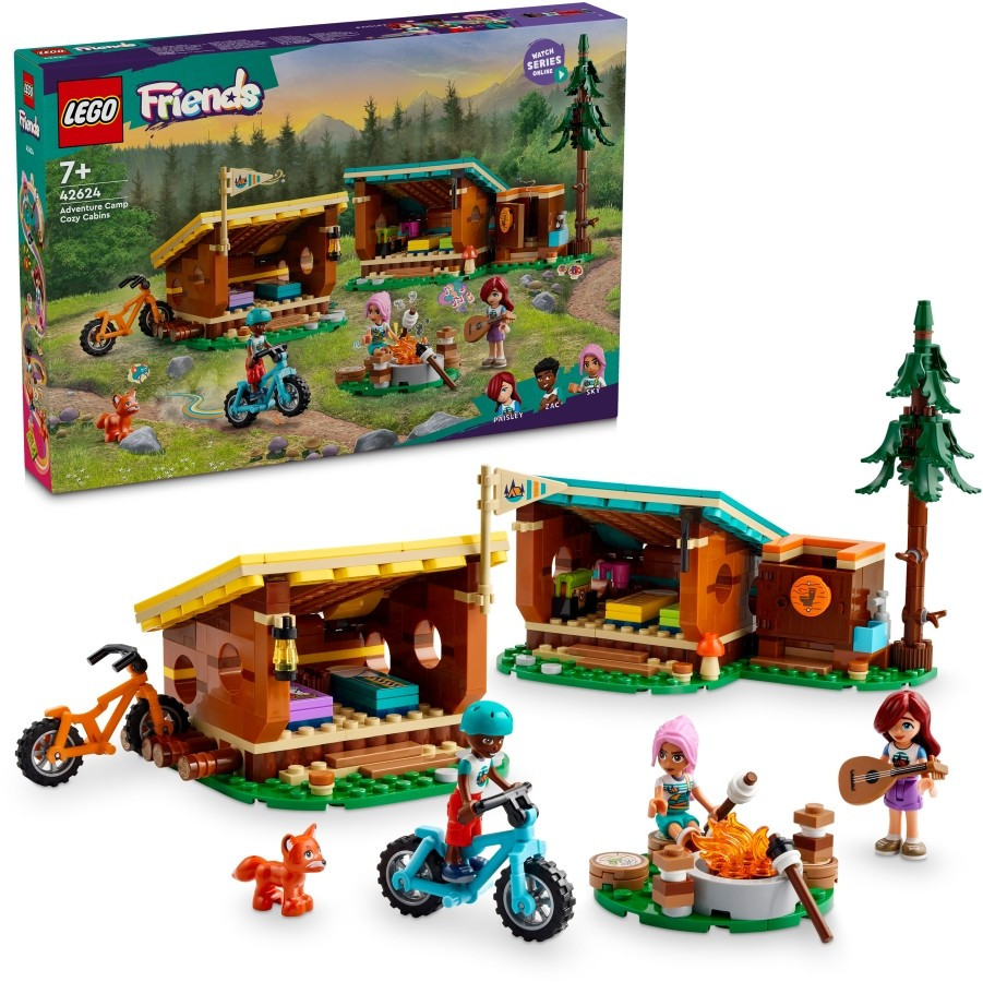 LEGO® Friends: 42624 Otthonos kabinok a kalandtáborban akciós termékkép 1