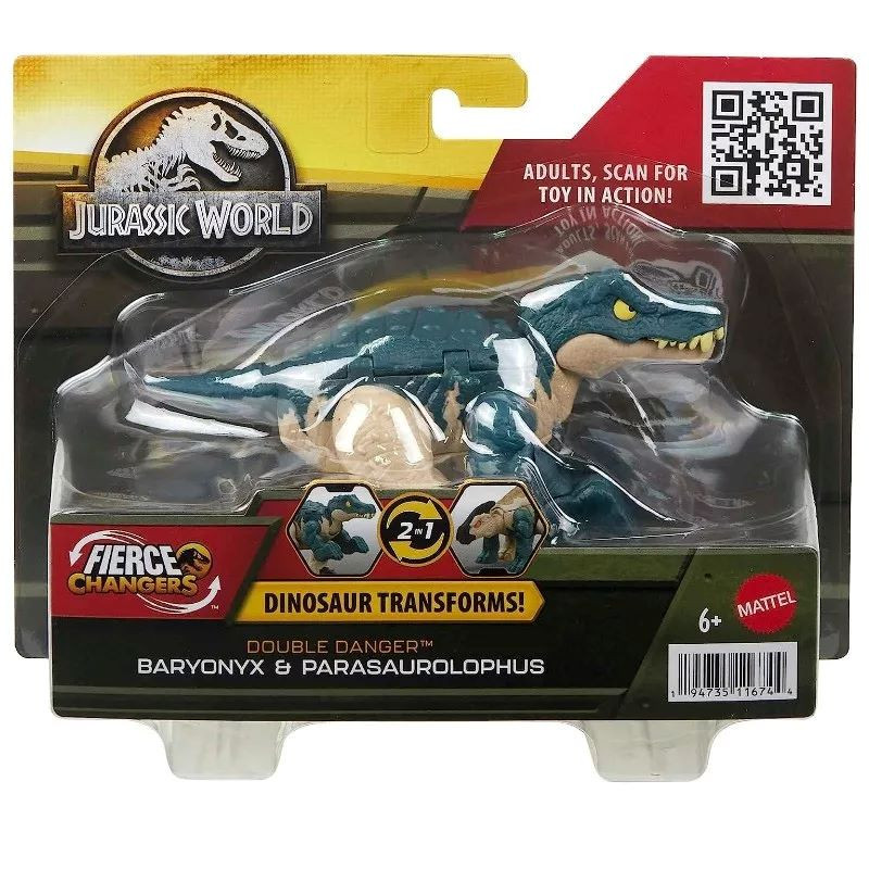 Jurassic World: Átalakuló dinó - Baryonix és Parasaurolopus játékfigura akciós termékkép 1