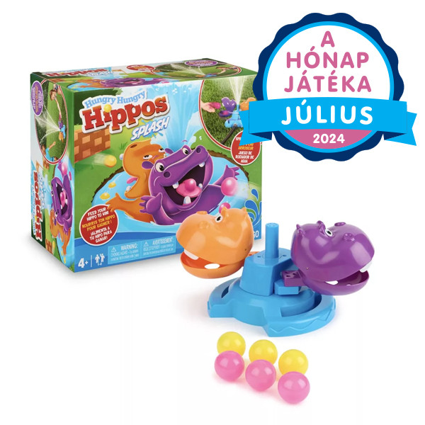 Hasbro - Éhes vízilovak vízspriccelő játék akciós termékkép 1